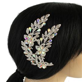 Crystal Flower Hair Comb