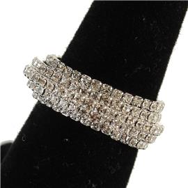 Rhinestone 5 Ln Ring