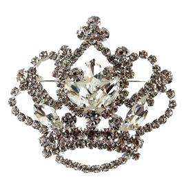 Fashion Crystal Crown Brooch