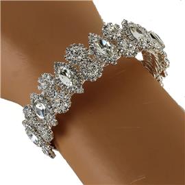 Rhinestones Teardrop Bangle