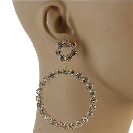 6mm Stone Circle Earring