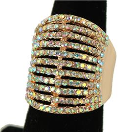 Rhinestone 11 Layereds Ring