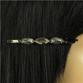 Crystal Oval Hair Pin