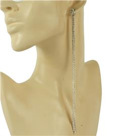 Rhinestones 3 Layereds Long Earring