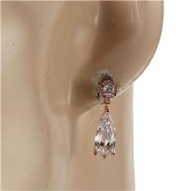 CZ Teardrop Earring