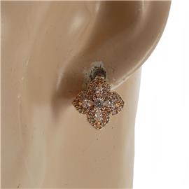 Cubic Zirconia Flower Earring