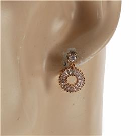 CZ Round Dangling Earring