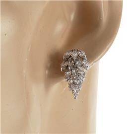 Cubic Zirconia Leaves Earring