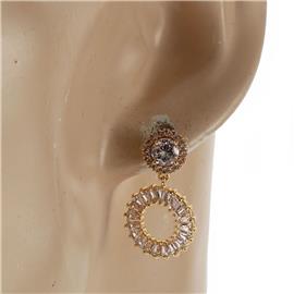 CZ Round Earring