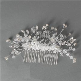 Crystal Beads Hair Comb