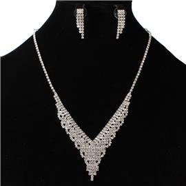 JR Rhinestones Necklace Set