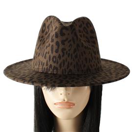 Animal Print Fedora Hat