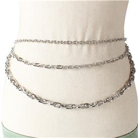 Metal Oval Chain Belt