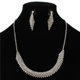 Rhinestone Necklace Set