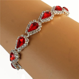 Rhinestone Tear Bracelet