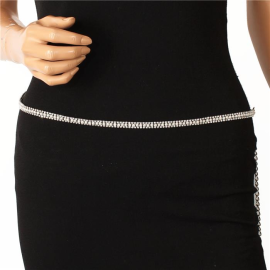 Rhinestone Pearl Belt