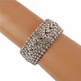 Rhinestone Elastic Bracelet