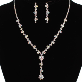 Rhinestone Necklace Set