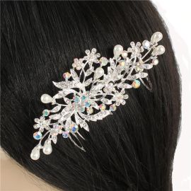 Pearl Crystal Hair Comb