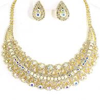 Rhinestone Necklace Set