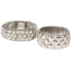 2 Pcs Metal Rings