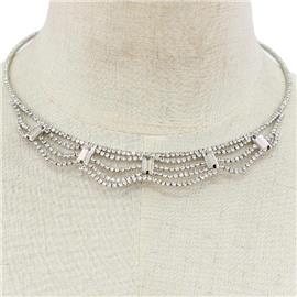 Rhinestone Choker Necklace