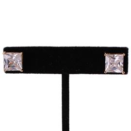 CZ Square Earring