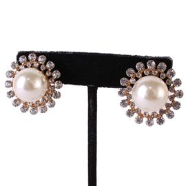 Pearl Stones Clip-On Earring