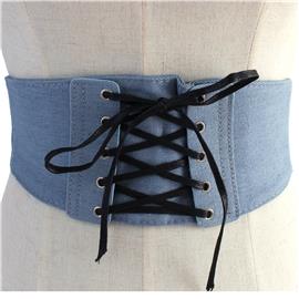 Denim Corset Belt