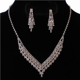 Rhinestones Jr Neklace Set