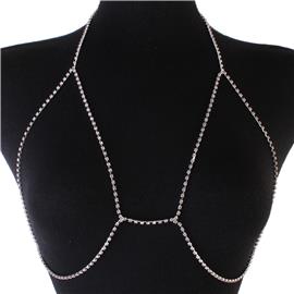 Rhinestones Bra Body Chain