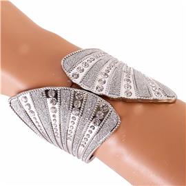 Metal Crystal Bangle