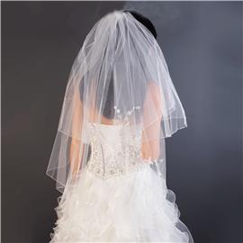 Beads Flower Leaf Waist Wedding Veil