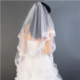 Sequin Waist Wedding Veil