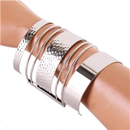 Metal MultiHammered Bangles