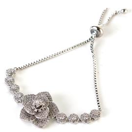 Cubic Zirconia Roses Bracelet