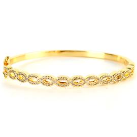 Cubic Zirconia Swirl Bangle