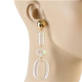 Fashion Semi-Stones Long Earring