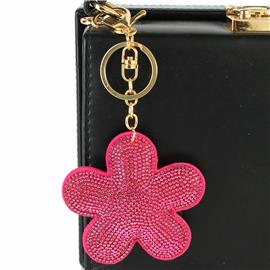 Rhinestones Flower Key Chain