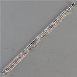 Rhinestones Casting 5 Lines Bracelet