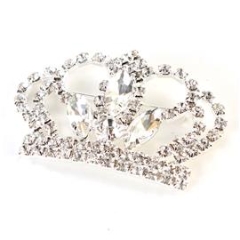 Rhinestones Crown Brooch