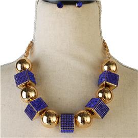 Fashion Square Necklace Set