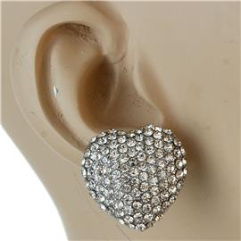 Rhinestones Heart Earring