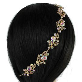 Crystal Leaves Hair Pin