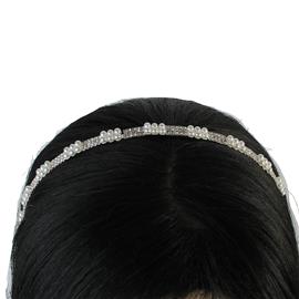 Rhinestones With Pearl Head Band