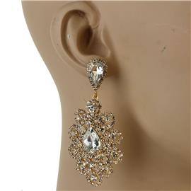 Rhinestone Teardrop Earring