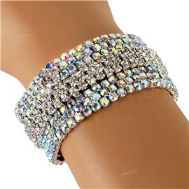 Rhinestones Casting Bracelet