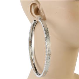 120mm Metal Sand Hoop Earring