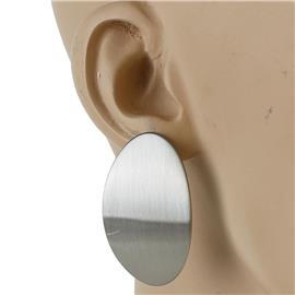 Metal Oval Earring