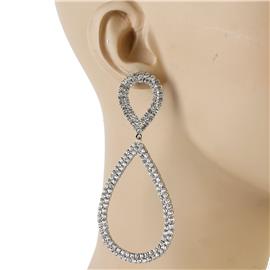 Rhinestones Teardrop Earring